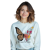Sudadera "Blessed Mama" – Mariposa Floral y Animal Print