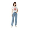 1 Camiseta blanca mujer diseño flores peonías Forever Isaías 40:8 Grace Gifts TN.