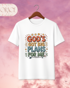 Camiseta Retro "God's Got Big Plans For Me" (Jeremías 29:11) - Grace Gifts