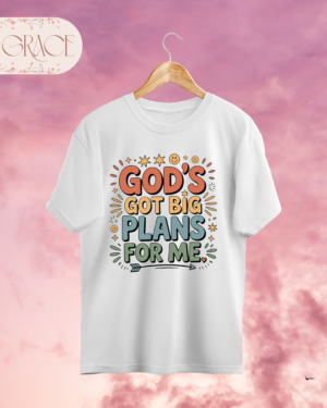 Camiseta Premium «God's Got Big Plans For Me» – Estilo Retro Esperanza