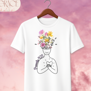 Camiseta Premium "Flores del Corazón" (Proverbios 4:23)