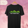 "Faith Can Move Mountains" (Matthew 17:20) Tee – Deep Black Edition Collection