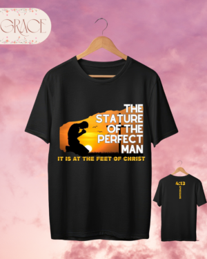 Camiseta Premium de Hombre "The Perfect Man" (Efesios 4:13) - Doble Estampado