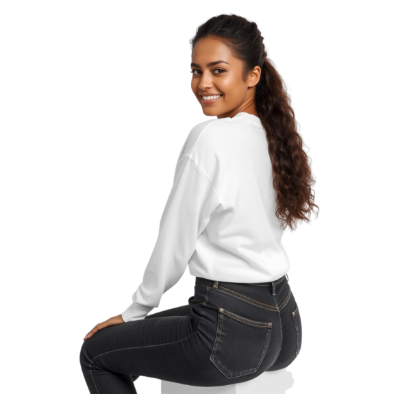 3 "Jesus" Premium Sweatshirt – Turquoise Floral Design & Modern Typography Collection