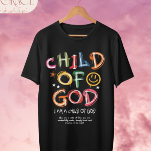 Camiseta Premium «CHILD OF GOD» – Diseño Graffiti de Fe
