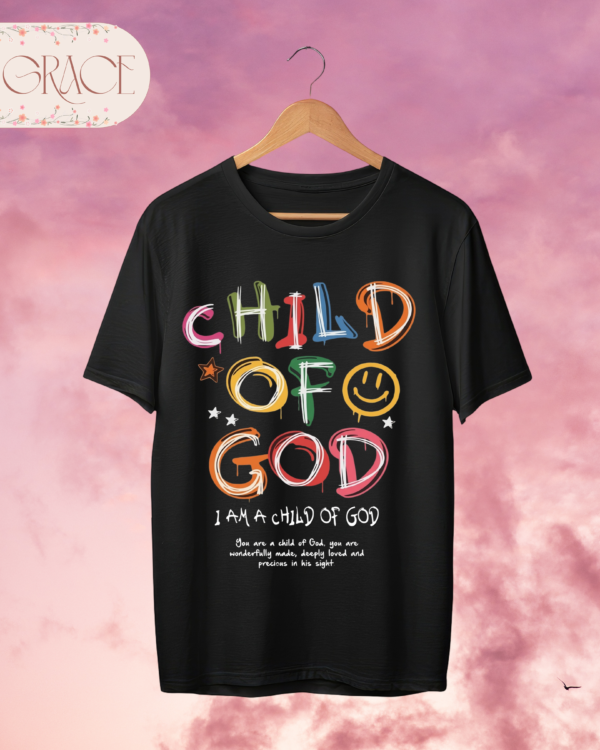Camiseta Premium «CHILD OF GOD» – Diseño Graffiti de Fe