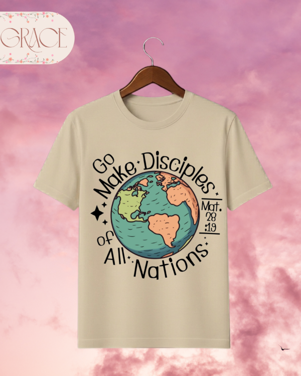 Camiseta Premium "Go Make Disciples" (Mateo 28:19) - Doble Estampado