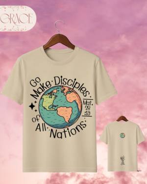 Camiseta Premium "Go Make Disciples" (Mateo 28:19) - Doble Estampado