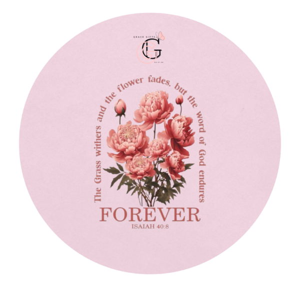 4 "Forever" Premium Tee – Vintage Floral Design & Bible Verse Collection