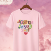 "Jesus Loves You / Pray More" Tee – Pastel Color Double Print Collection