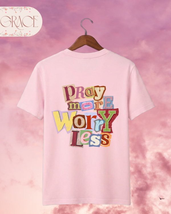 "Jesus Loves You / Pray More" Tee – Pastel Color Double Print Collection
