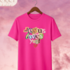 "Jesus Loves You / Pray More" Tee – Pastel Color Double Print Collection