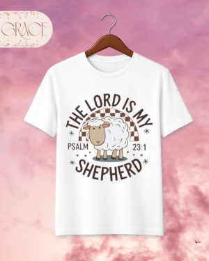 Camiseta Premium «PRAY» – Diseño Retro de Oración Continua