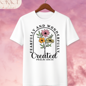 Camiseta Premium «Fearfully and Wonderfully Created» – Salmo 139:14