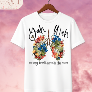 Camiseta Premium «YAHWEH» – Diseño Pulmones Florales