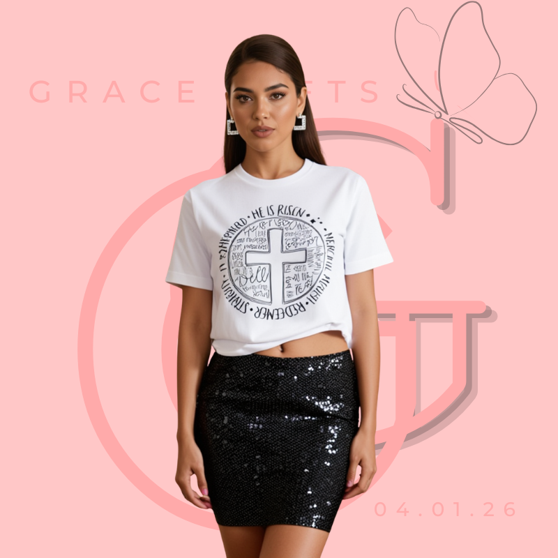 Camiseta "Forever" – Diseño Floral Vintage con Versículo Bíblico