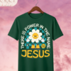 Camiseta de Mujer "There Is Power in the Name of Jesus" Retro (Doble Estampado) – Colección Damas