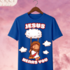Camiseta Infantil "Jesus Hears You" Chibi – Colección Kids (Unisex)