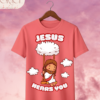 Camiseta Infantil "Jesus Hears You" Chibi – Colección Kids (Unisex)