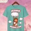 Camiseta Infantil "Jesus Hears You" Chibi – Colección Kids (Unisex)