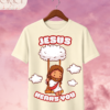 Camiseta Infantil "Jesus Hears You" Chibi – Colección Kids (Unisex)