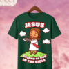 Camiseta Infantil "Jesus Speaks to You in the Bible" Chibi – Colección Kids (Unisex)