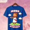 Camiseta Infantil "Jesus Speaks to You in the Bible" Chibi – Colección Kids (Unisex)