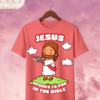 Camiseta Infantil "Jesus Speaks to You in the Bible" Chibi – Colección Kids (Unisex)