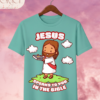 Camiseta Infantil "Jesus Speaks to You in the Bible" Chibi – Colección Kids (Unisex)