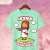 Camiseta Infantil "Jesus Speaks to You in the Bible" Chibi – Colección Kids (Unisex)