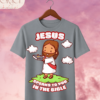 Camiseta Infantil "Jesus Speaks to You in the Bible" Chibi – Colección Kids (Unisex)