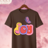 Camiseta de Mujer "Joy" con Mariposa Retro – Colección Damas