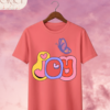 Camiseta de Mujer "Joy" con Mariposa Retro – Colección Damas