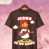 Camiseta Infantil "Jesus Is My Song" Chibi – Colección Kids (Unisex)