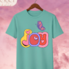 Camiseta de Mujer "Joy" con Mariposa Retro – Colección Damas