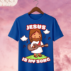 Camiseta Infantil "Jesus Is My Song" Chibi – Colección Kids (Unisex)