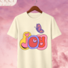 Camiseta de Mujer "Joy" con Mariposa Retro – Colección Damas