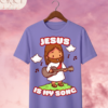 Camiseta Infantil "Jesus Is My Song" Chibi – Colección Kids (Unisex)