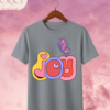 Camiseta de Mujer "Joy" con Mariposa Retro – Colección Damas