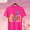 Camiseta de Mujer "Joy" con Mariposa Retro – Colección Damas