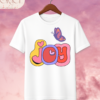 Camiseta de Mujer "Joy" con Mariposa Retro – Colección Damas