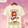 Camiseta Infantil "Jesus Is My Song" Chibi – Colección Kids (Unisex)