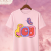 Camiseta de Mujer "Joy" con Mariposa Retro – Colección Damas
