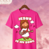 Camiseta Infantil "Jesus Is My Song" Chibi – Colección Kids (Unisex)