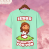 Camiseta Infantil "Jesus Is Waiting for You" Chibi – Colección Kids (Unisex)