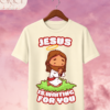 Camiseta Infantil "Jesus Is Waiting for You" Chibi – Colección Kids (Unisex)