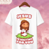 Camiseta Infantil "Jesus Is Waiting for You" Chibi – Colección Kids (Unisex)