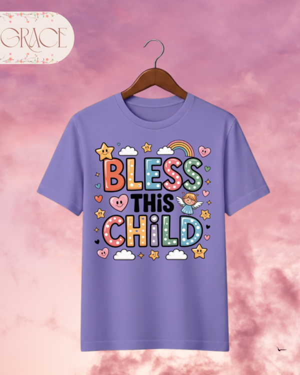 Camiseta Infantil "Bless This Child" – Colección Kids (Niñas)