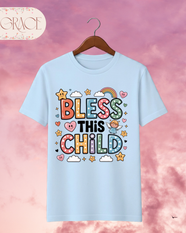 Camiseta Infantil "Bless This Child" – Colección Kids (Niñas)
