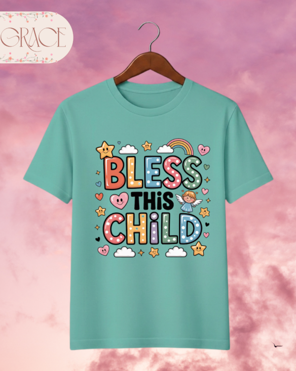 Camiseta Infantil "Bless This Child" – Colección Kids (Niñas)